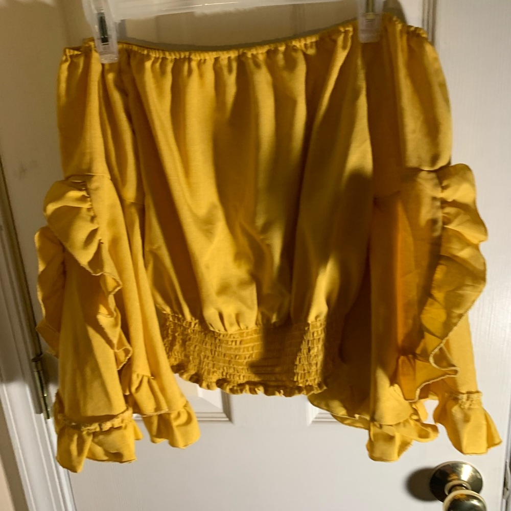 Off the shoulder dress top